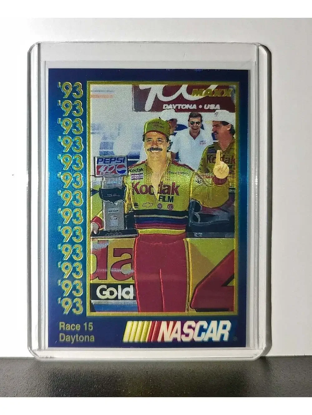 Race 15 Daytona YR 1993 Maxx Premier Plus Racing #194 NASCAR Card Morgan-McClure